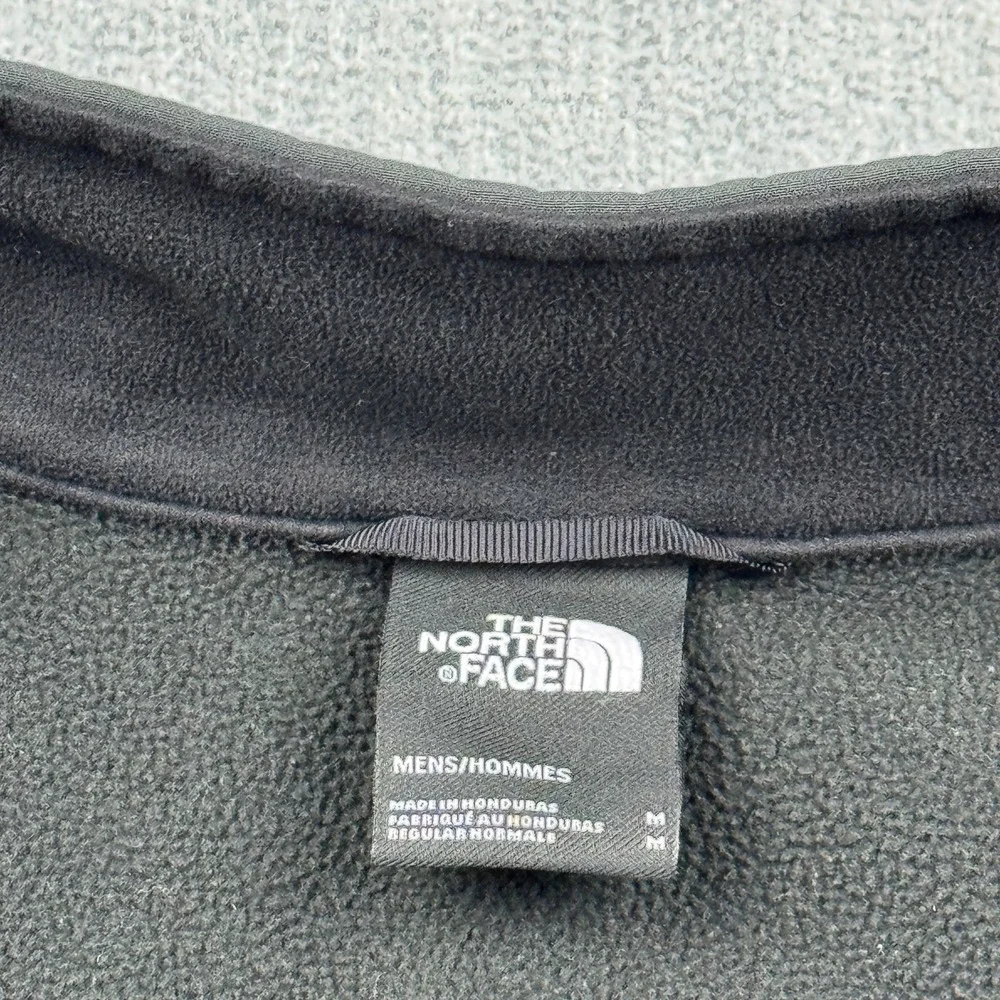 The North Face Jacket Men Medium Black Apex Windwall Fleece Lined Softshell FLAW